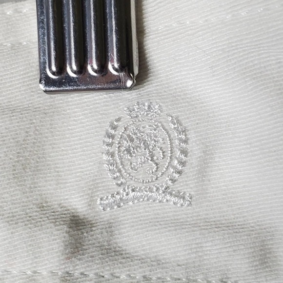 Tommy Hilfiger Striped Cropped Pants Blue Size 8 - Picture 9 of 10